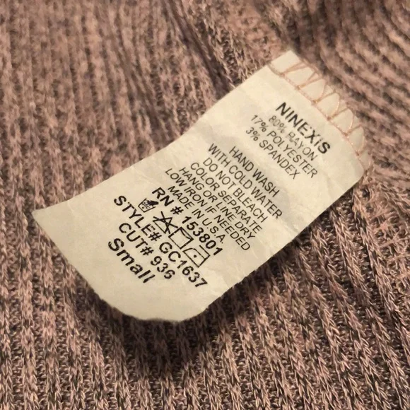 Long Sleeve Brushed Pink Cozy Open Cardigan Size Small - Picture 6 of 7